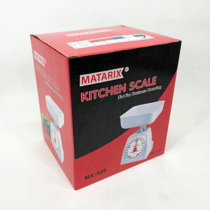 Весы кухонные механические MATARIX MX-405 5 кг, весы для взвешивания продуктов. Цвет: зеленый