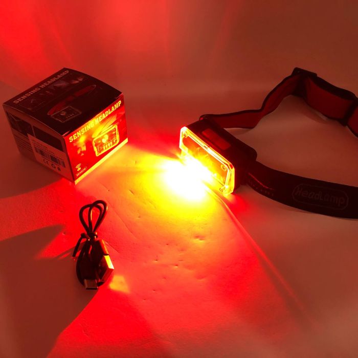 Фонарь налобный M-006-XPG+8SMD+4SMD(white+red+green+blue+UV), Фонарь аккумуляторный для рыбалки