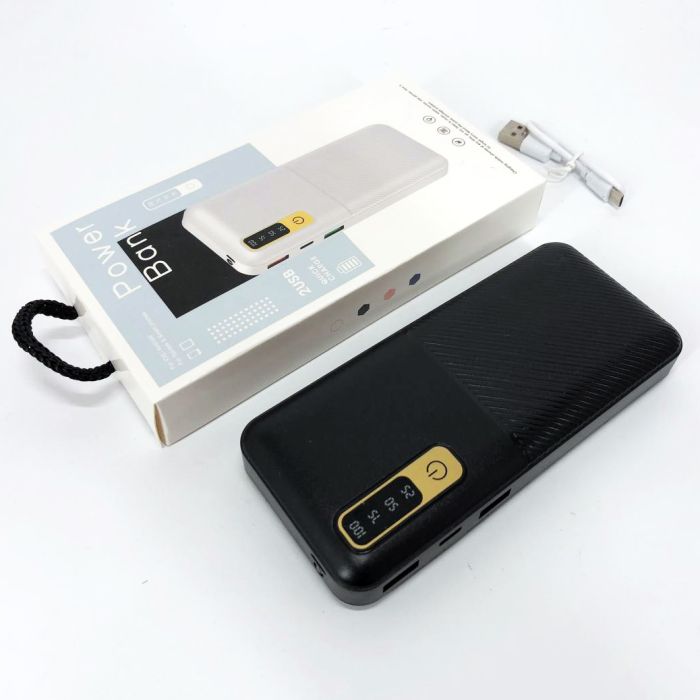Портативное Зарядное Устройство Павербанк 20000 mAh 2хUSB Power Bank Smart Tech. Цвет: черный