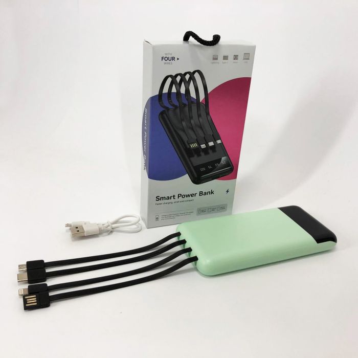 Павербанк Power Bank UKC 50000mAh Мобильная зарядка внешний аккумулятор портативный павер. Цвет: зеленый