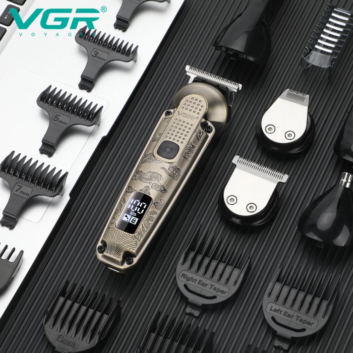 Набор для стрижки VGR 6 в 1 V-095, 16 насадок,  Многофункциональная аккумуляторная машинка для стрижки