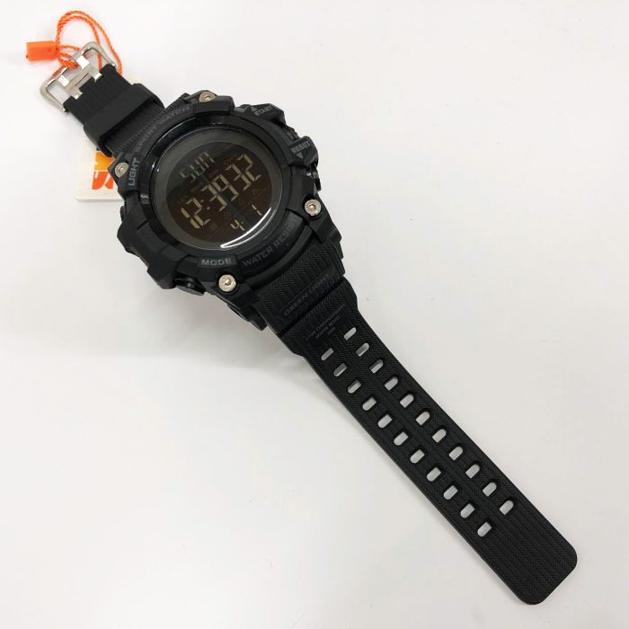 Часы наручные мужские SKMEI 1384BK BLACK, водонепроницаемые мужские часы. Цвет: черный