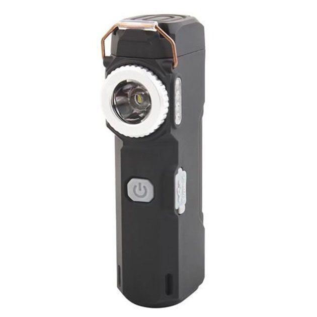 Фонарик-зажигалка армейская MULTIFUNCTIONAL D51-COB, Зажигалки подарки для мужчин. Цвет: черный