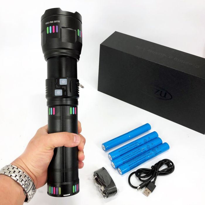 Фонарь NIGHT VISION FLUORESCENCE G02-PM50-TG, Мощный карманный фонарик, Сильный фонарик