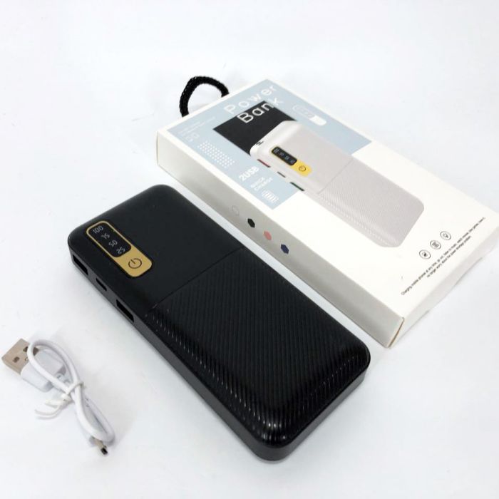 Портативное Зарядное Устройство Павербанк 20000 mAh 2хUSB Power Bank Smart Tech. Цвет: черный