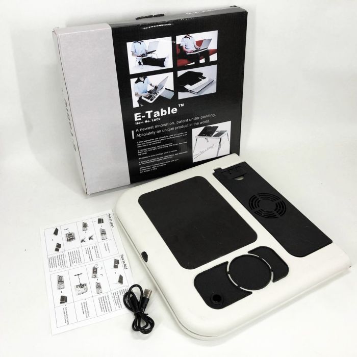Подставка трансформер для ноутбука LD-09 E-Table, Наклонная подставка ноутбука на стол в кровать