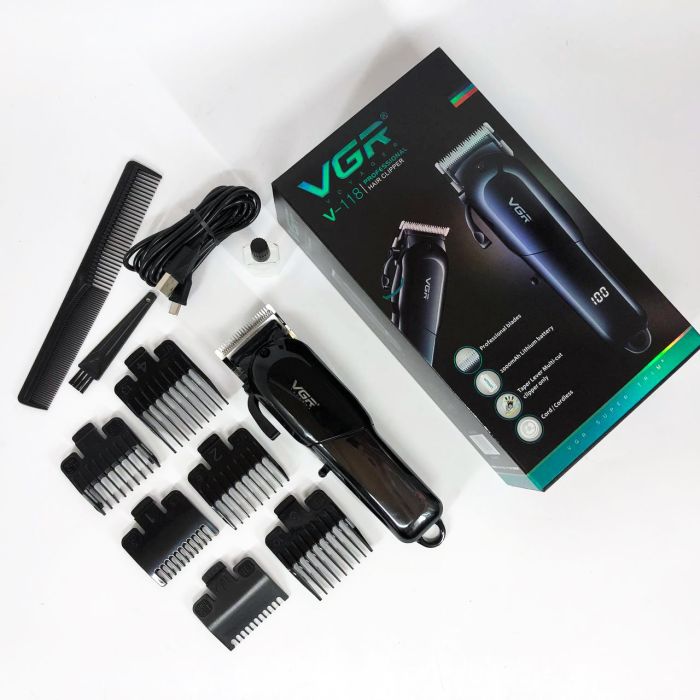 Машинка для стрижки волос и бороды VGR V-118, Машинка для стрижки волос беспроводна, Электробритва