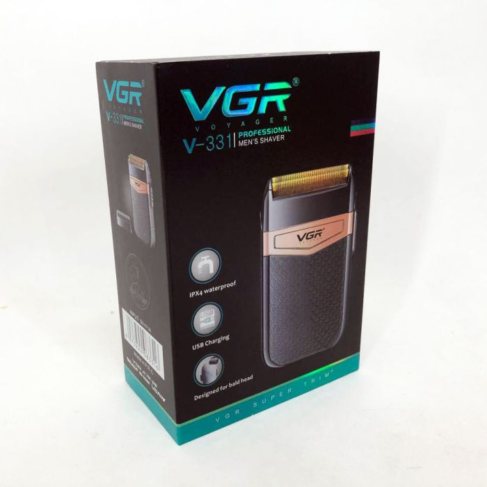 Электробритва VGR V-331, шейвер бритва триммер для стрижки усов и бороды профессиональная мужская бритва