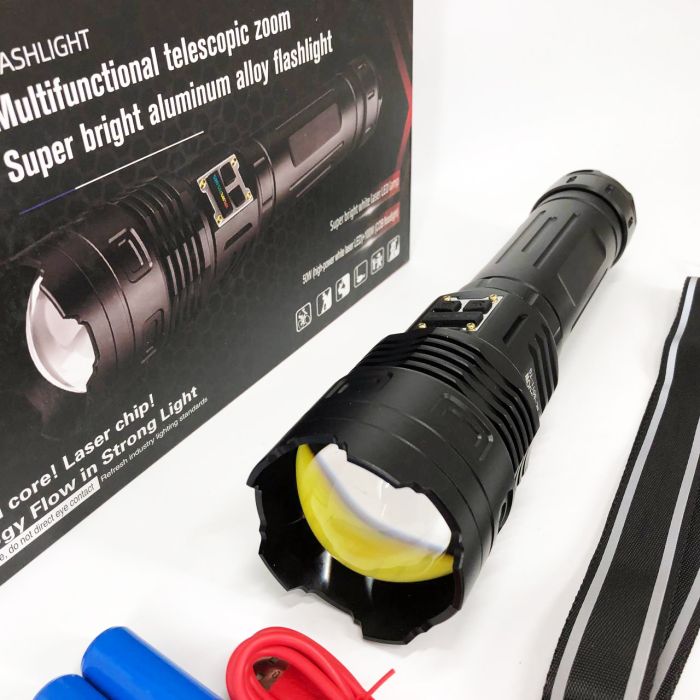 Фонарь аккумуляторный BL-S011 PM50-TG-COB power bank, Фонарик светодиодный ручной портативный