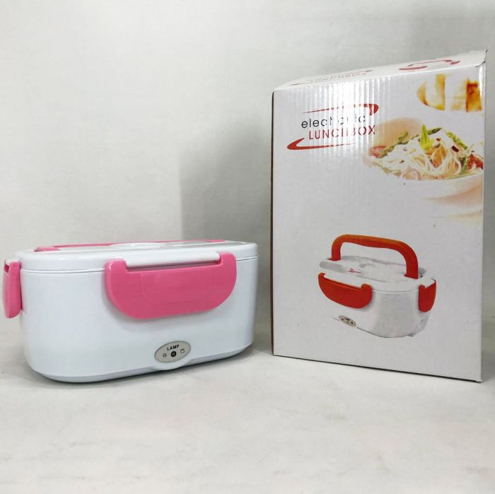 Ланч бокс электрический с подогревом Lunch Heater 220 V Pro, ланч бокс от сети. Цвет: розовый