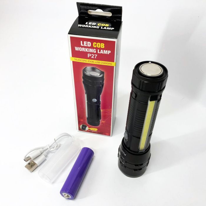 Карманный фонарик PLD-P27 White Laser LED PM10-TG+COB, Сверхмощный фонарик, Подствольный фонарик