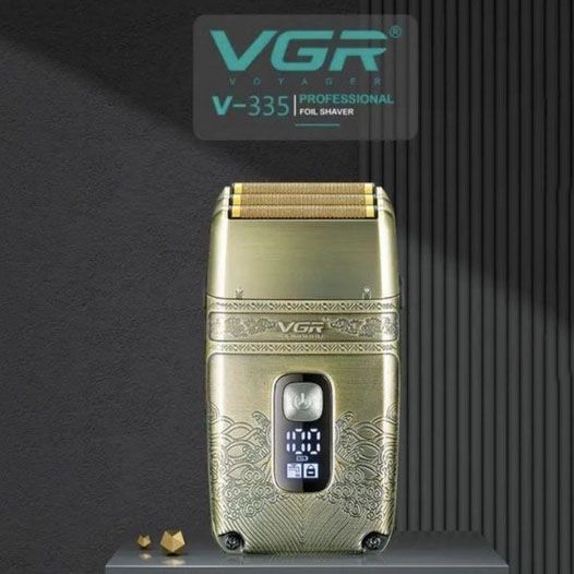 Профессиональная электробритва Шейвер VGR V-335 Shaver с тремя ножевыми блоками, бритва для бороды