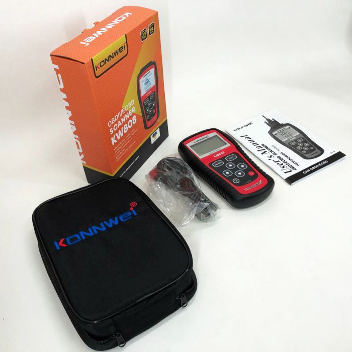Тестер для диагностики автомобилей Konnwei KW808 OBD II/EOBD Мультимарочный диагностический сканер