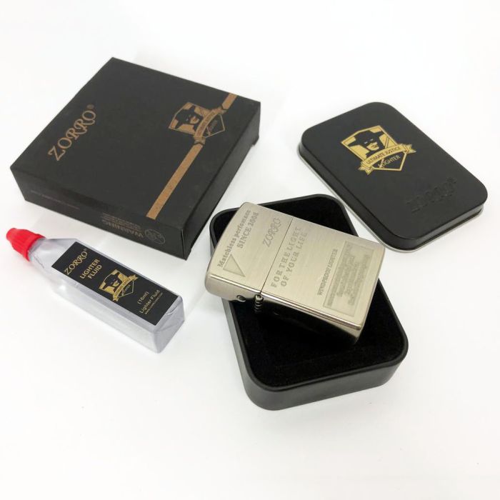 Зажигалка бензиновая Zorro HL-283, зажигалки в подарочных коробках, зажигалка подарок на день рождения