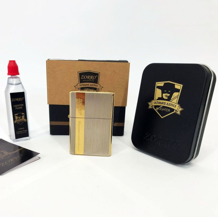 Зажигалка бензиновая Zorro HL-363, зажигалка подарок на день рождения, необычная зажигалка