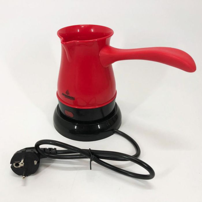Турка электрическая кофеварка Crownberg CB-1564, электро кофеварка турка. Цвет: красный