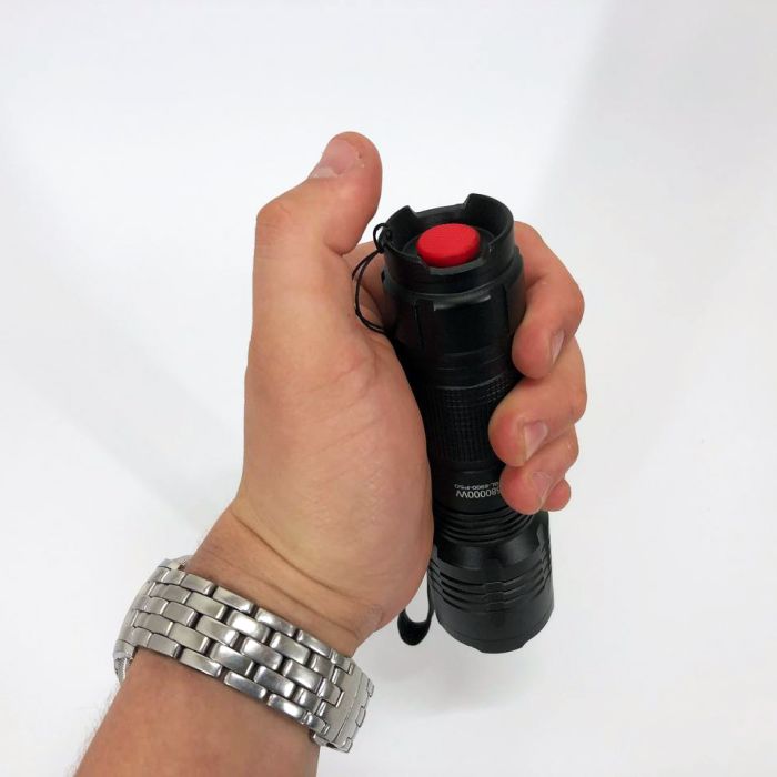 Карманный тактический фонарь Bailong BL-8900-P50 аккумуляторный фонарь 12 и 220 Вт, карманный мини фонарь