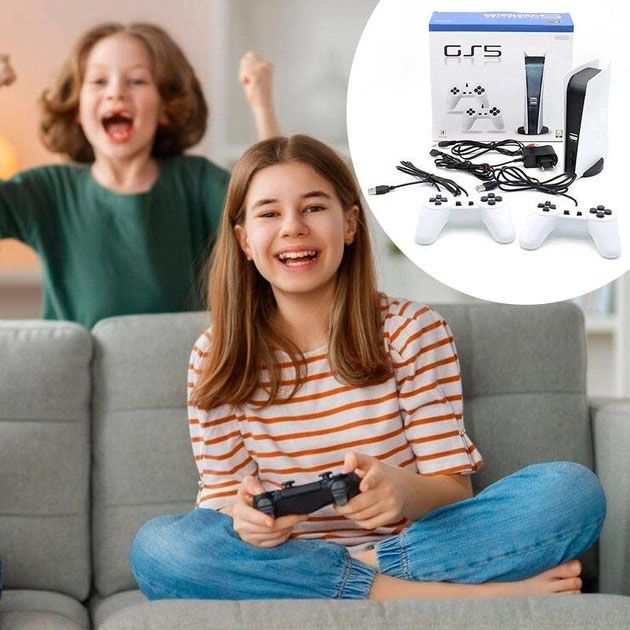 Игровая консоль ретро приставка для телевизора Dendy Game Station GS5 200 игр 8 Bit