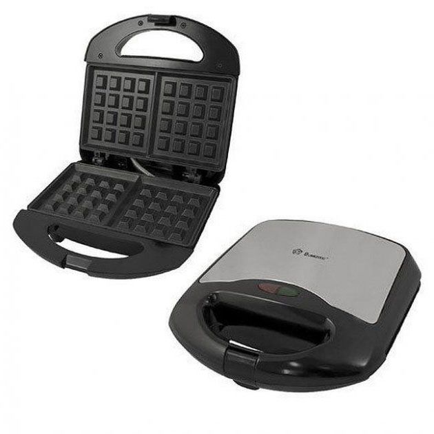 Вафельница Domotec MS-7705  электрическая с антипригарным покрытием 1000 Вт, Электро вафельница