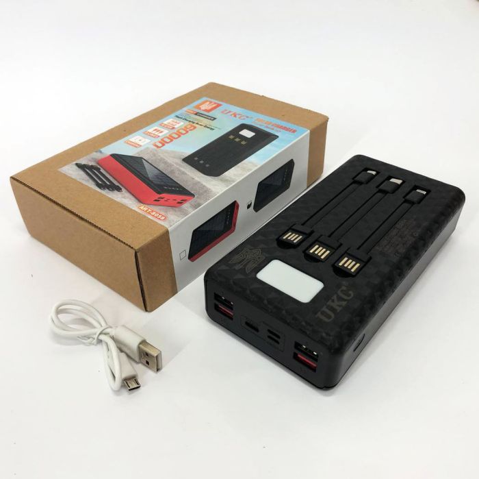 Портативная мобильная зарядка (Павербанк) POWER BANK SOLAR 60000MAH, переносной аккумулятор для телефона