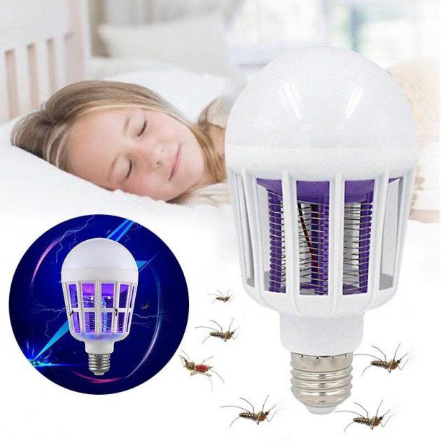 Светодиодная лампа приманка для насекомых Zapp Light, электрическая ловушка для насекомых, противомоскитная лампа от комаров