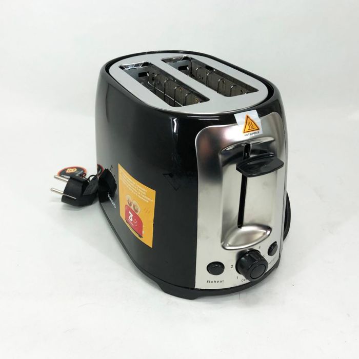 Тостер MAGIO MG-272B 750 Вт, тостер кухонный, тостеры для дома, тостерница, сэндвич-тостеры. Цвет: черный