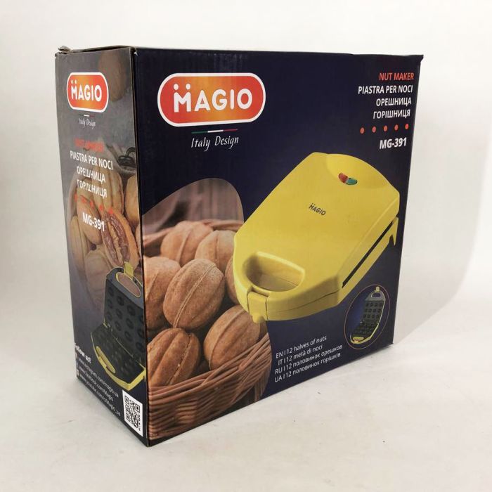 Вафельница-Орешница MAGIO МG-391, 750 Вт, качественная бытовая вафельница, электровафельница