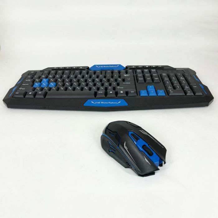 Клавиатура с мышкой HK-8100, игровая клавиатура и мышь для пк, беспроводная клавиатура и мышь