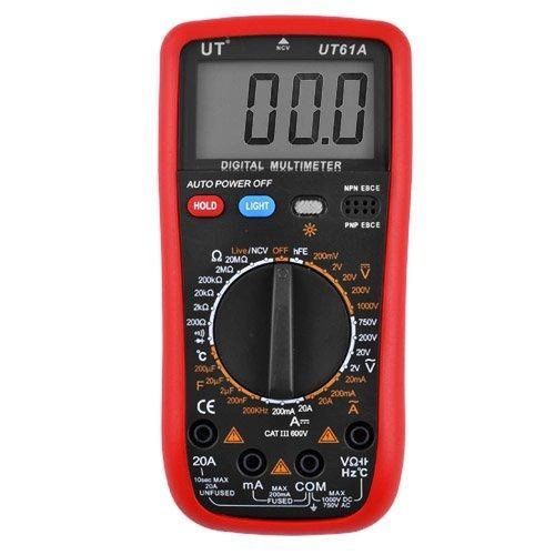 Мультиметр цифровой Digital UT61A профессиональный тестер вольтметр для дома, электронный мультиметр