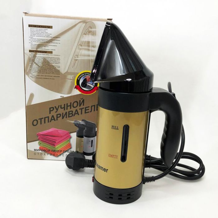 Отпариватель Hand Held Steamer UKC A6 Gold ручной многофункциональный 650 Вт 7 функций. Цвет: золотой