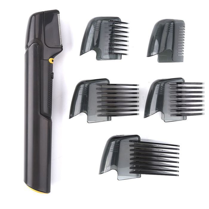 Мужской триммер Body Groomer S-035A работает на батарейках, Мужской набор для стрижки волос беспроводной