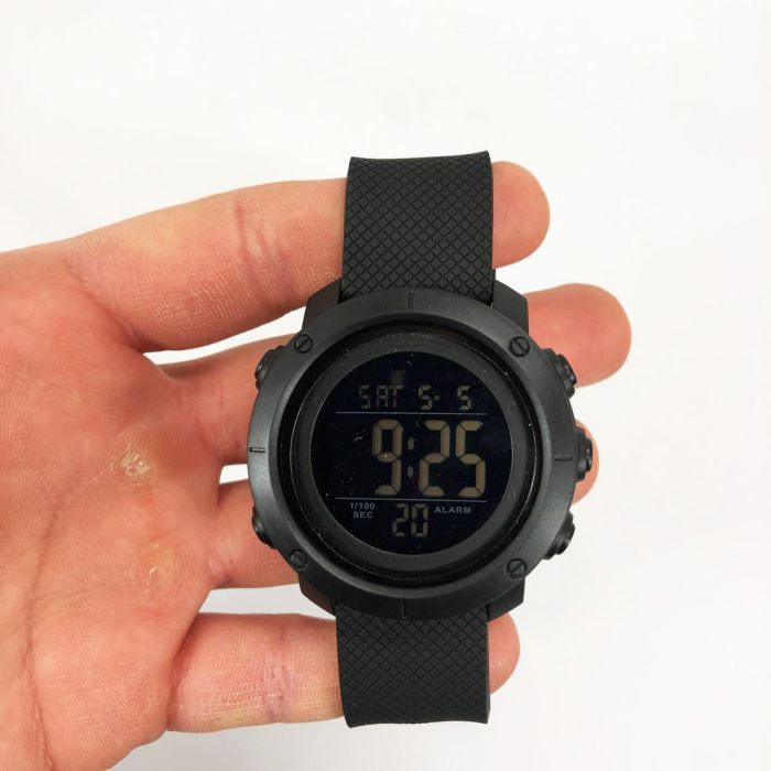 Часы наручные мужские SKMEI 1426BKBK BLACK-BLACK, часы тактические противоударные. Цвет: черный