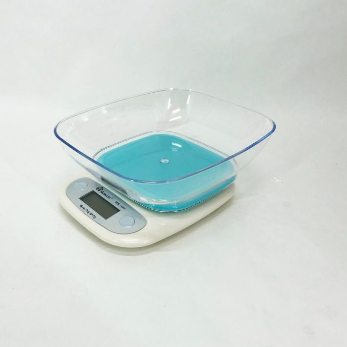 Весы кухонные DOMOTEC MS-125 Plastic, весы пищевые, весы кулинарные. Цвет: голубой