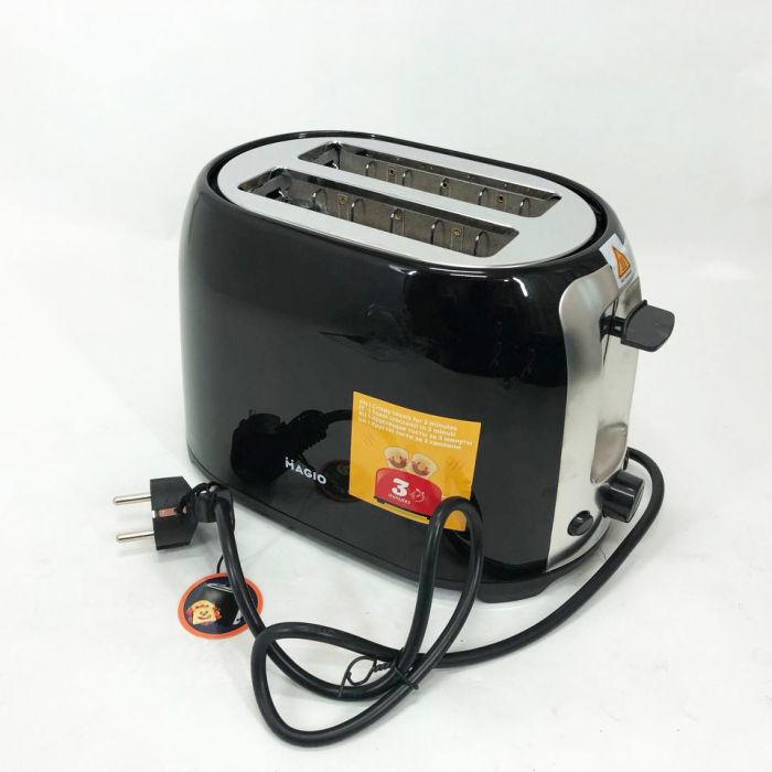 Тостер MAGIO MG-272B 750 Вт, тостер кухонный, тостеры для дома, тостерница, сэндвич-тостеры. Цвет: черный