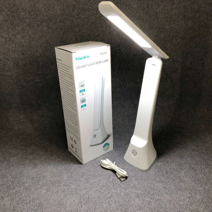 Настольная лампа с аккумулятором Taigexin LED TGX-L6 4.5W 350lm 6500K USB 5V, лампа для стола школьника