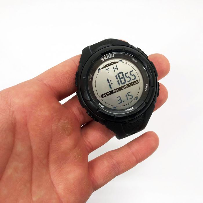 Мужские часы SKMEI 1025BK ARMY BLACK, часы тактические противоударные. Цвет: черный