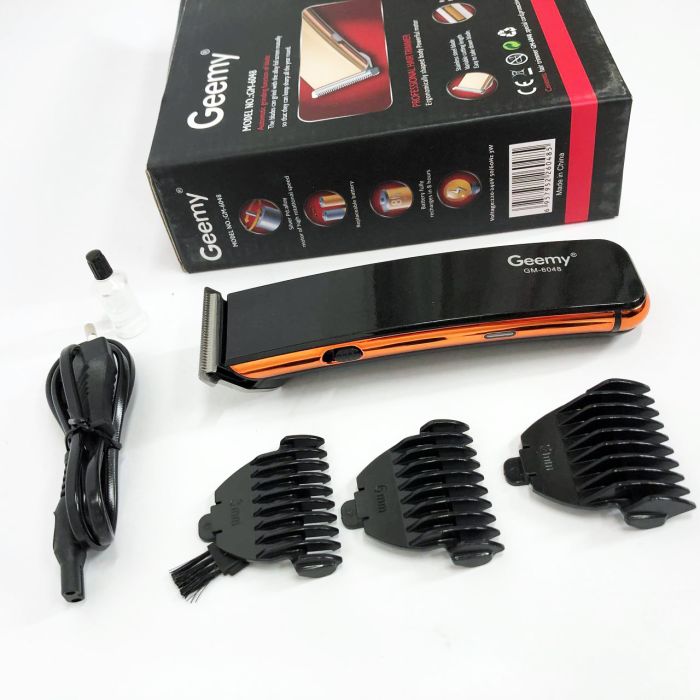 Машинка для стрижки GEMEI GM-6048, Машинка для стрижки домашняя, электробритва для головы. Цвет: черный