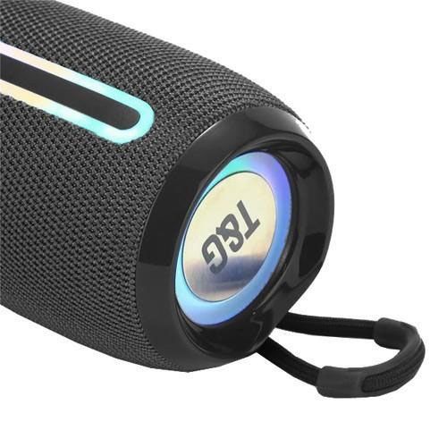 Портативная Bluetooth-колонка TG653 USB с ремешком, аккумуляторная колонка для музыки. Цвет: черный