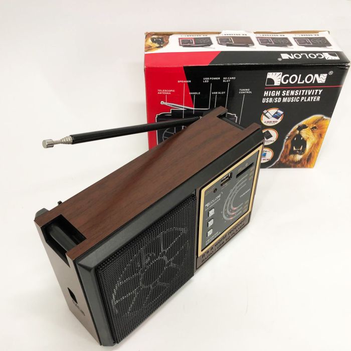 Радиоприёмник Аккумуляторный GOLON RX-9922UAR, Всеволновый радиоприемник профессиональный