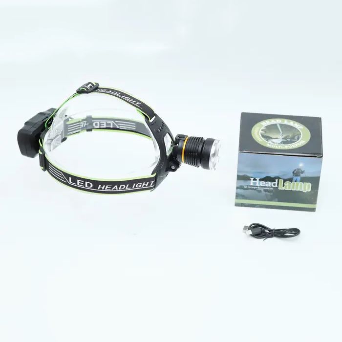 Налобный фонарь Bailong BL-A7-P50, zoom, microUSB, 2х18650, 3 режима, сверхмощный налобный фонарь