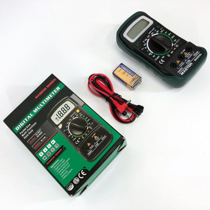 Мультиметр универсальный цифровой тестер Mastech MAS830L, тестер профессиональный, для дома