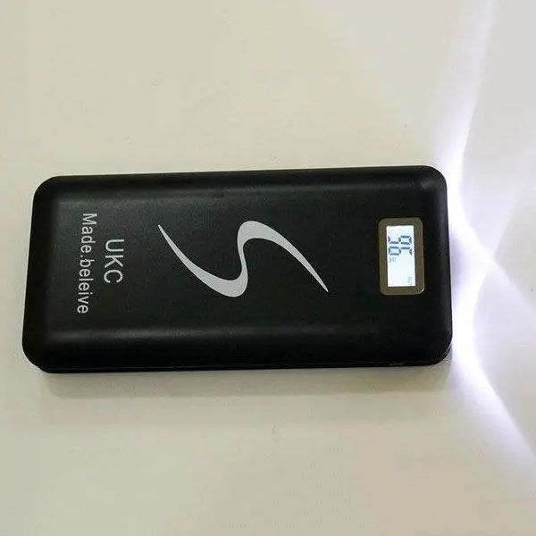Портативная мобильная зарядка Power Bank 30000 mAh UKC, Внешний аккумулятор, Зарядка power bank. Цвет: черный