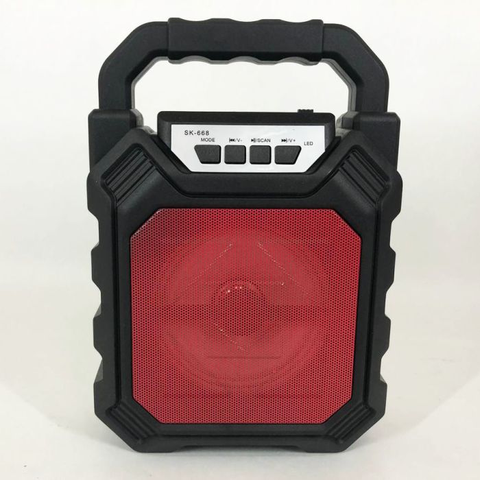 Беспроводная портативная Bluetooth колонка YF-668BT. Цвет: красный