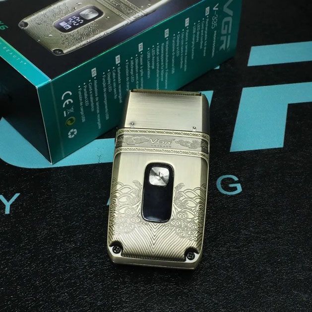 Профессиональная электробритва Шейвер VGR V-335 Shaver с тремя ножевыми блоками, бритва для бороды