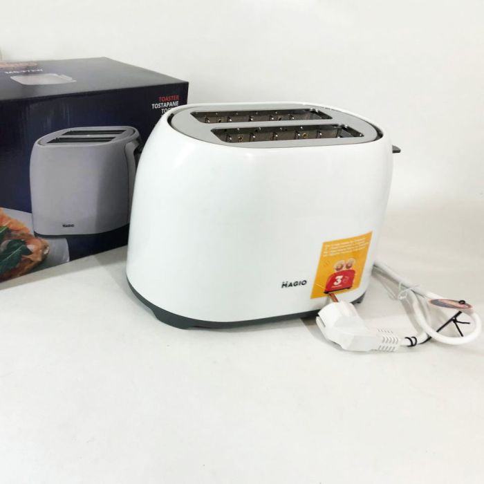Тостер MAGIO MG-272W 750 Вт, тостер кухонный, тостеры для дома, тостерница, сэндвич-тостеры. Цвет: белый