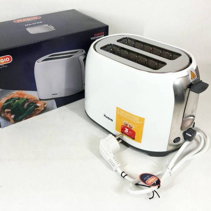 Тостер MAGIO MG-272W 750 Вт, тостер кухонный, тостеры для дома, тостерница, сэндвич-тостеры. Цвет: белый