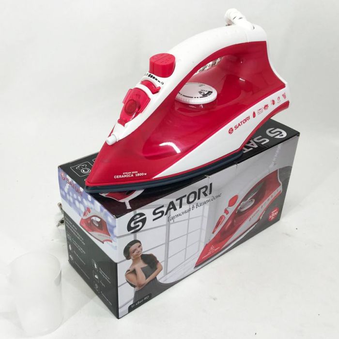 Утюг SATORI SI-1820-RD, паровой утюг отпариватель, профессиональный паровой утюг