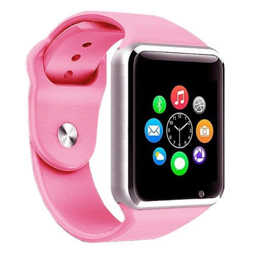 Смарт-часы Smart Watch A1 умные электронные со слотом под sim-карту + карту памяти micro-sd. Цвет: розовый