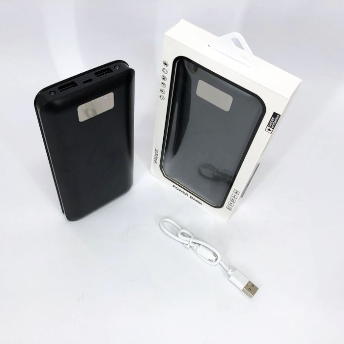 Портативная мобильная зарядка Power Bank 30000 mAh UKC, Внешний аккумулятор, Зарядка power bank. Цвет: черный