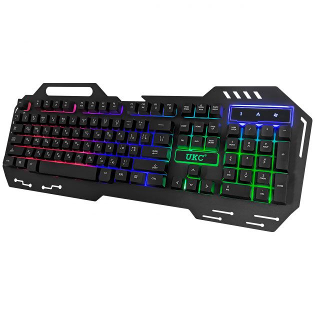 Клавиатура UKC KEYBOARD GK KW-900/4400 проводная с подсветкой мембранная